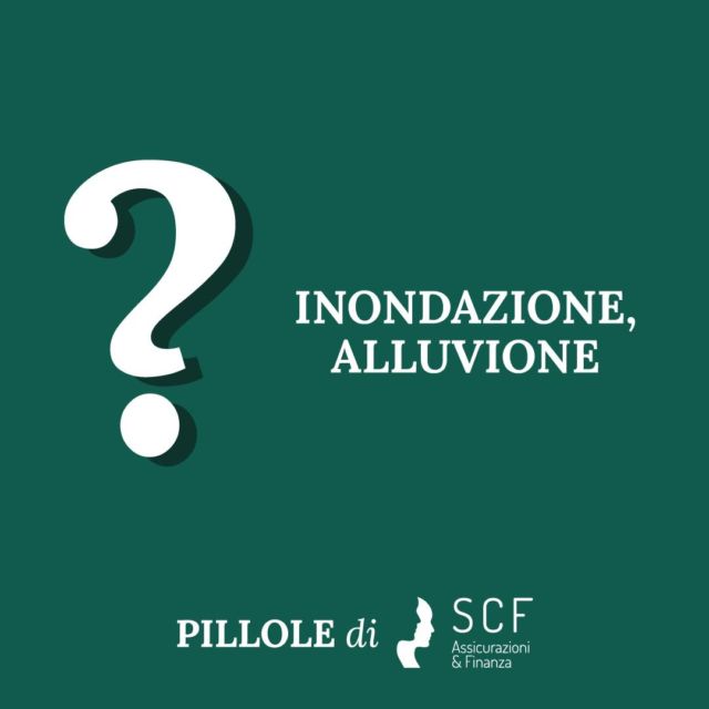 Cosa si intende con inondazione e alluvione in campo assicurativo?
 
Fuoriuscita d’acqua e quanto da essa trasportato, dalle usuali sponde di corsi d’acqua, bacini ed invasi d’acqua naturali od artificiali, da qualunque causa determinata e che sia caratterizzata da violenza riscontrabile su una pluralità di cose, assicurate o non, poste nelle vicinanze dell’ubicazione assicurata.

 
Le polizze con copertura eventi catastrofali (alluvione, inondazione e terremoto) sono detraibili fiscalmente.
 
📞 0432 532093
📨 info@scfassicurazioni.it
 
#assicurazioni #finanza #allianz #polizza #rca #polizzaassicurativa